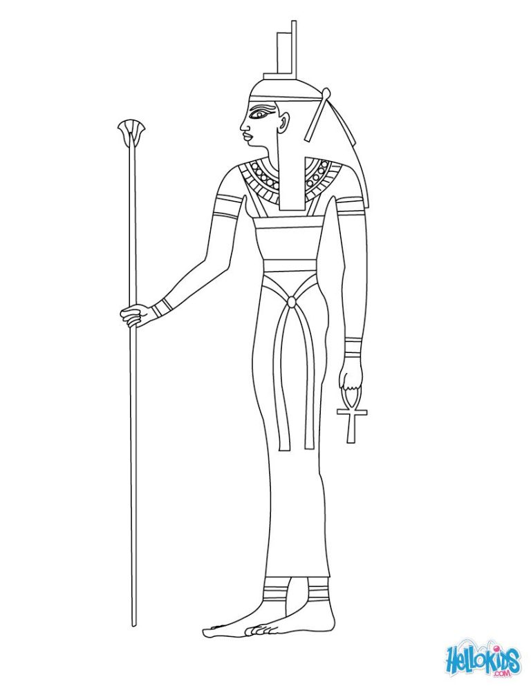 Ancient Egyptian Gods Coloring Pages