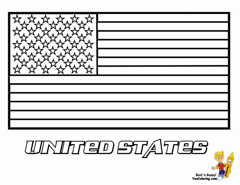 American Flag Coloring Pages To Print