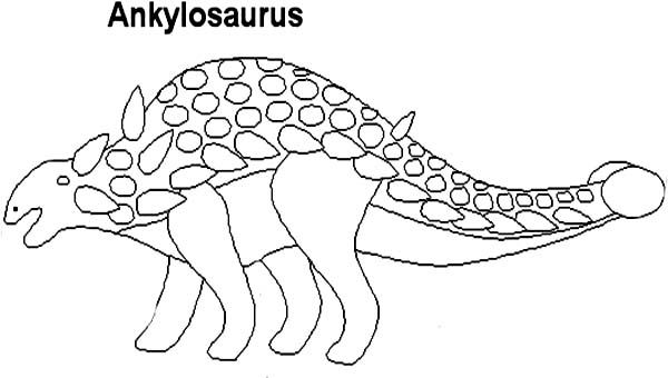 Ankylosaurus Coloring Pages For Kids
