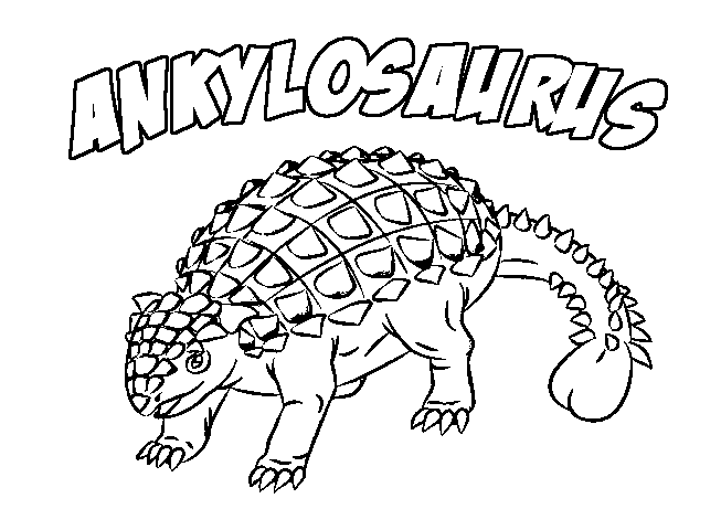 Ankylosaurus Coloring Pages To Print