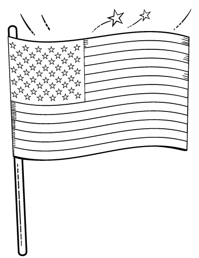 American Flag Coloring Pages Free