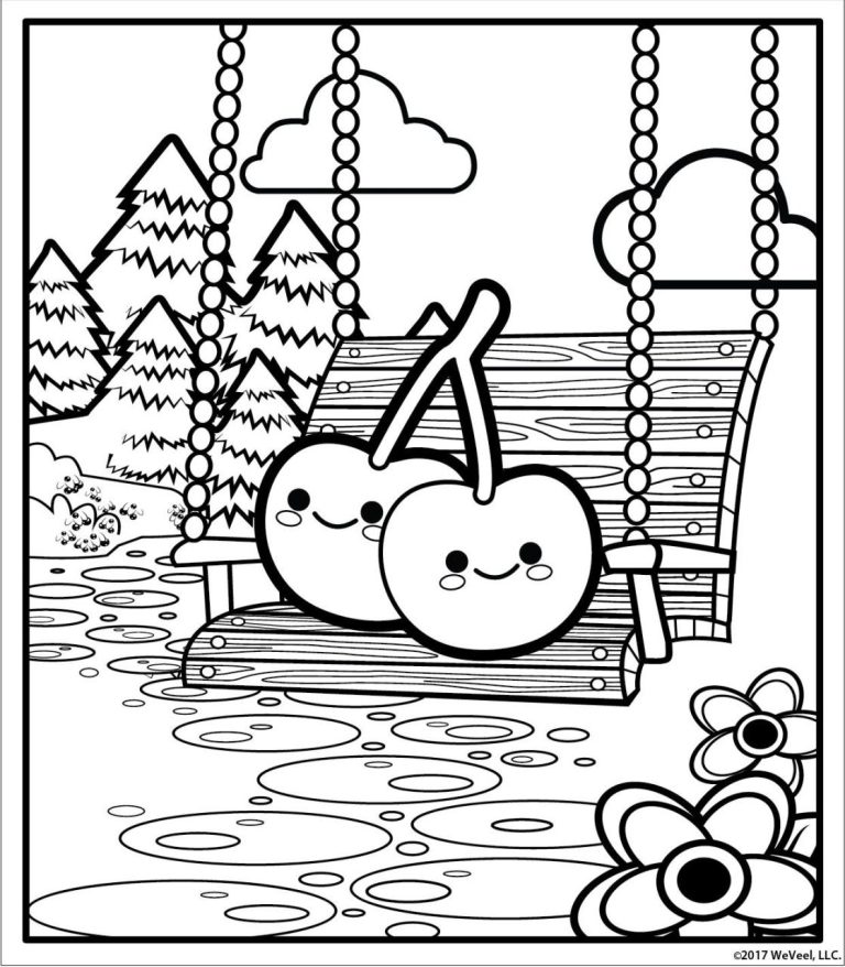 Adorable Cute Food Coloring Pages