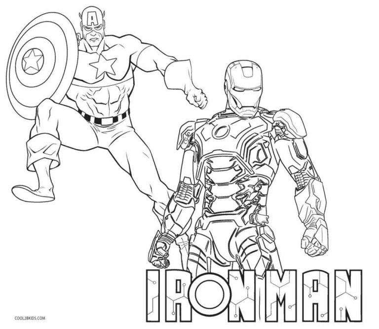 Avengers Infinity War Iron Man Coloring Pages