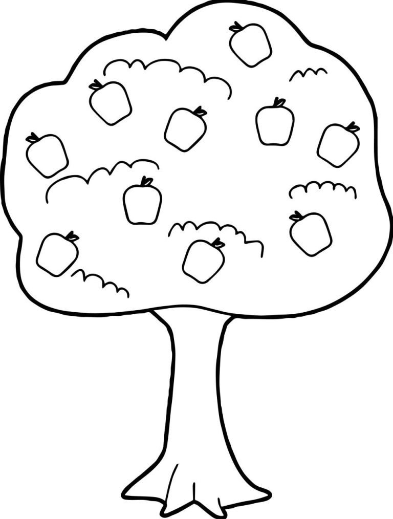 Apple Tree Coloring Book