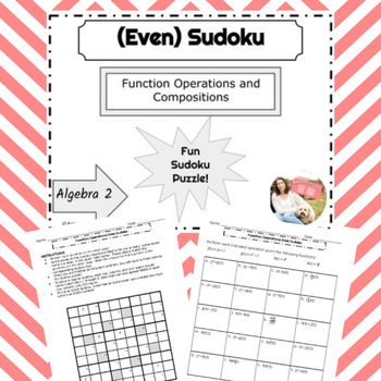 Function Operations Practice Worksheet Answers