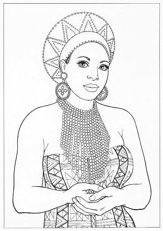 African King And Queen Coloring Pages