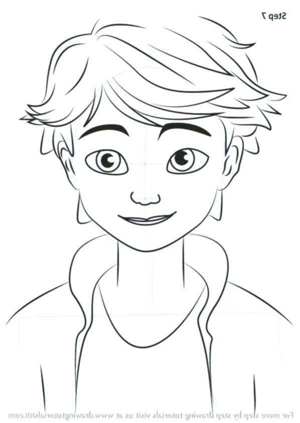 Adrien Miraculous Ladybug Coloring Pages