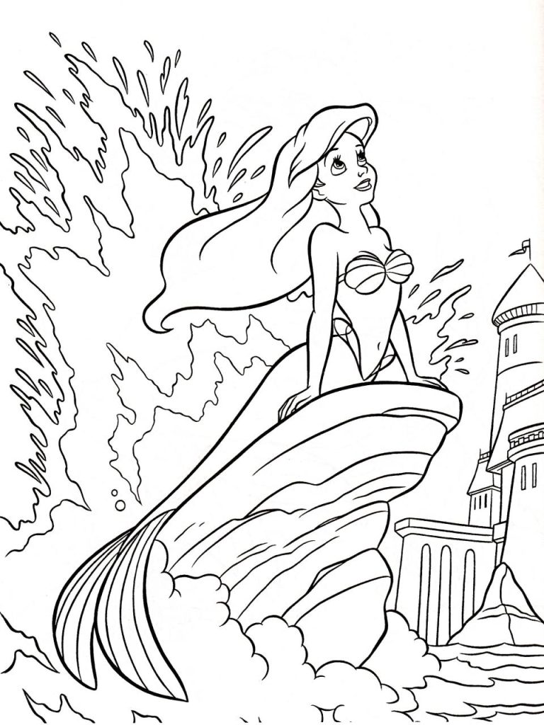 Ariel The Little Mermaid Pictures To Color