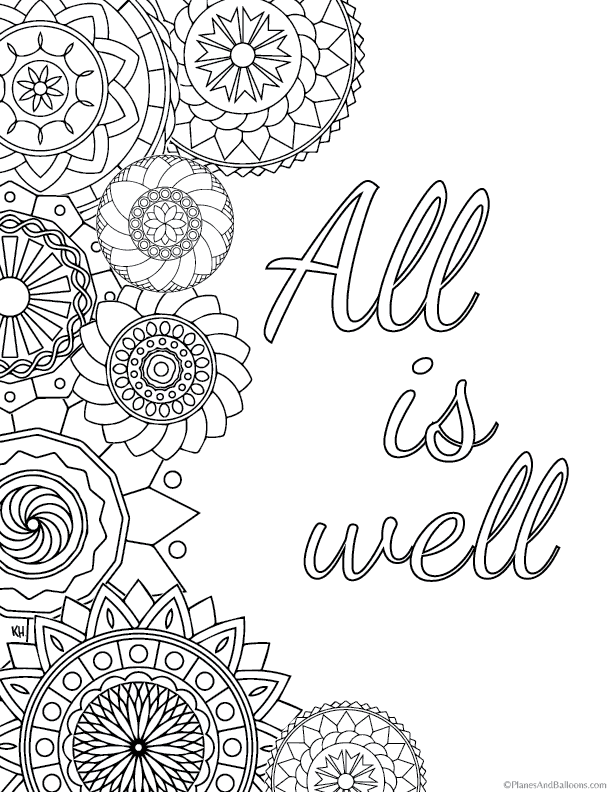 Art Therapy Anxiety Coloring Pages