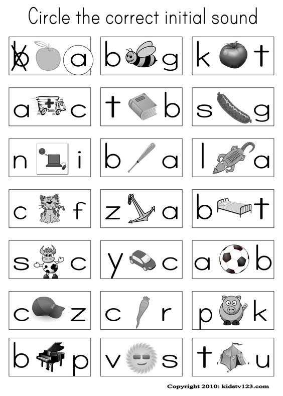 Alphabet Work Sheet For Kids