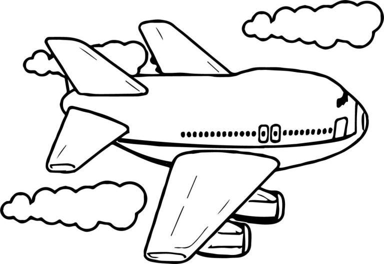 Aeroplane Colouring Pictures To Print