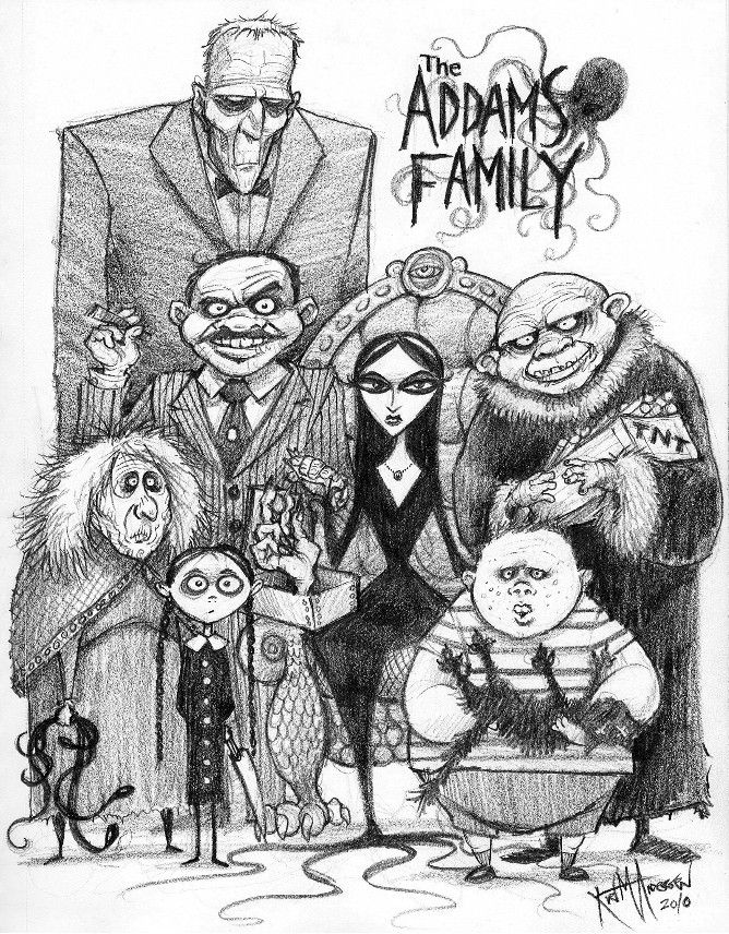Addams Family Coloring Pictures