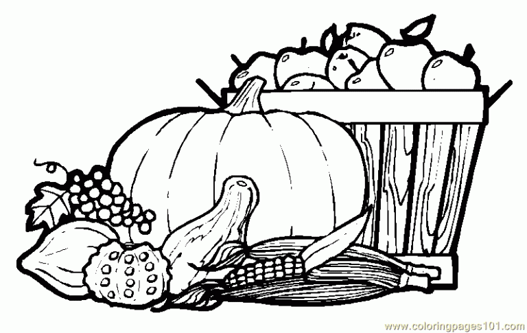 Autumn Fall Coloring Pages Printable Free