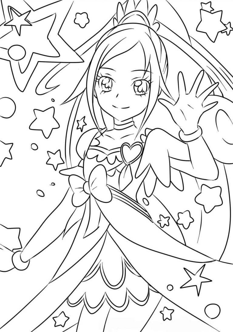 Anime Glitter Force Doki Doki Coloring Pages
