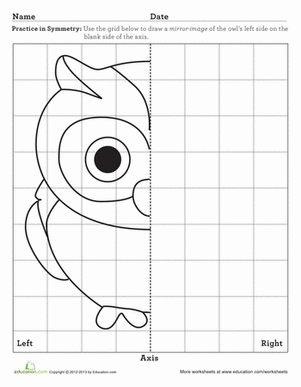 Symmetry Drawing Worksheets For Grade 2
