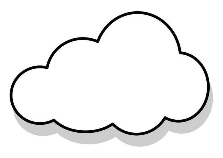 Cute Clouds Coloring Page