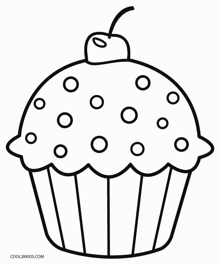 Coloring Sheet Cupcake Coloring Pages