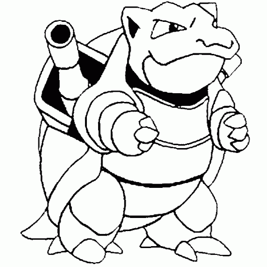 Pokemon Squirtle Evolution Coloring Pages