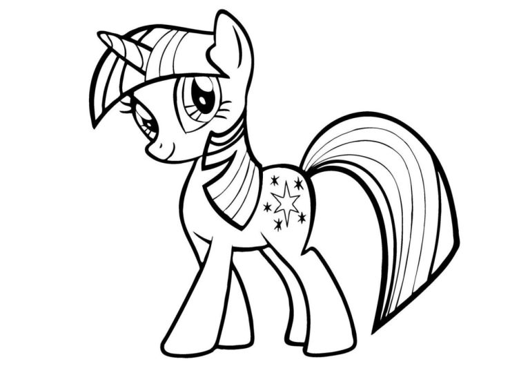 My Little Pony Coloring Pages Twilight Sparkle And Friends