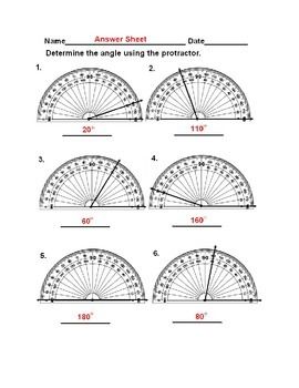 Grade 5 Measuring Angles With A Protractor Worksheet Pdf