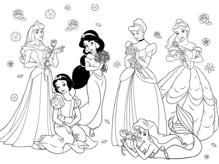 Coloring Pages For Kids Disney Princess
