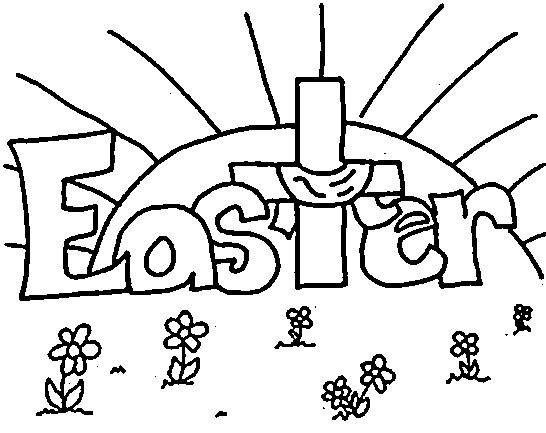 Religious Preschool Easter Coloring Pages