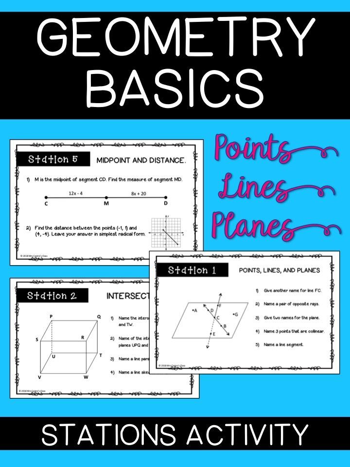 Geometry Basics Segment Addition Postulate Worksheet Answer Key