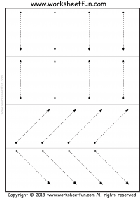 Kindergarten Tracing Lines Worksheets Pdf