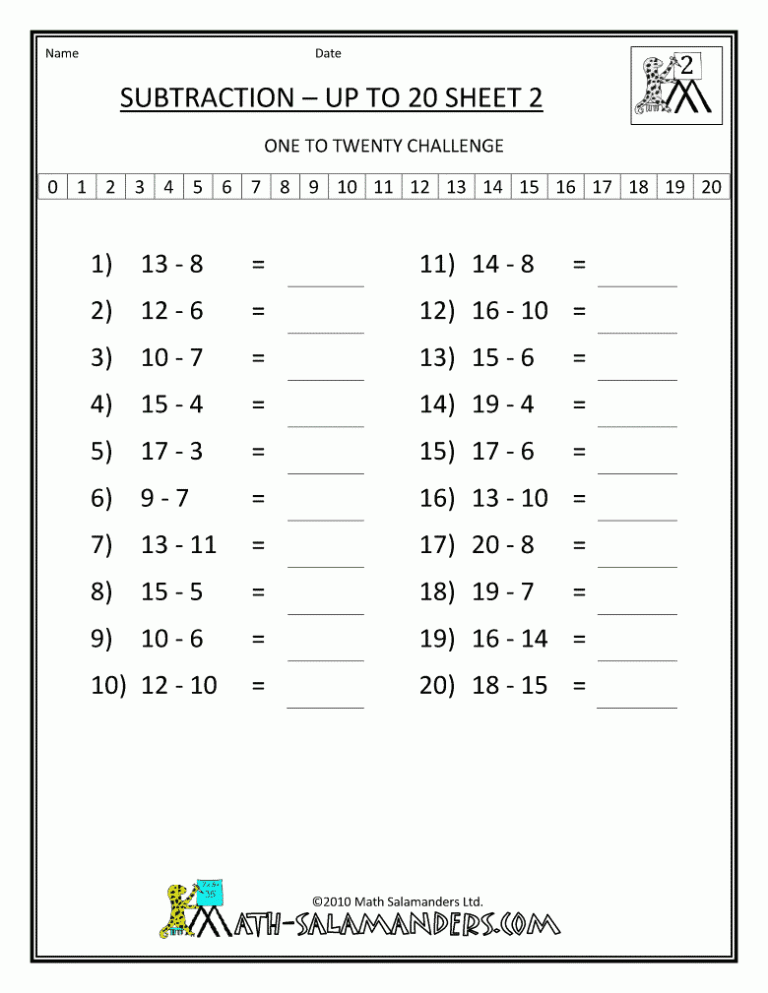 Adding And Subtracting Worksheets For 4th Grade