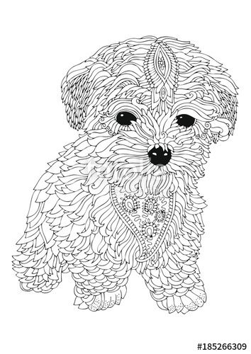 Detailed Coloring Pictures Of Dogs