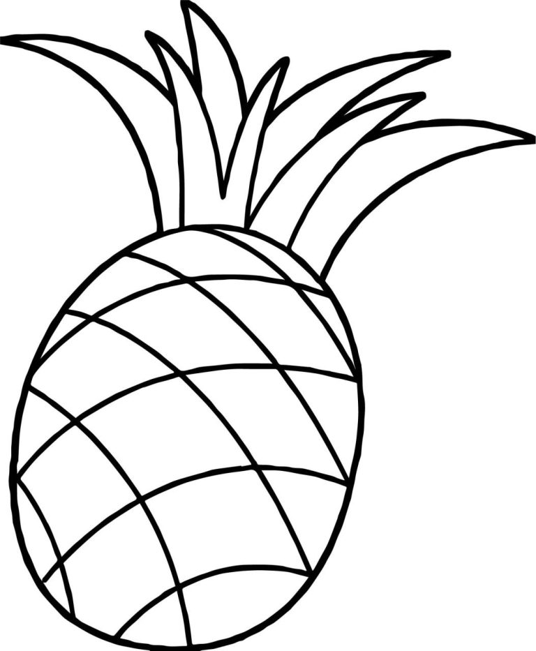 Pineapple Coloring Pictures