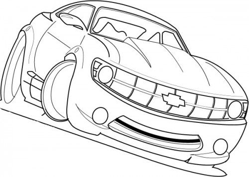 Race Cars Printable Coloring Pages