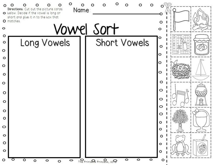 Long And Short Vowel Sounds Free Printable Worksheets