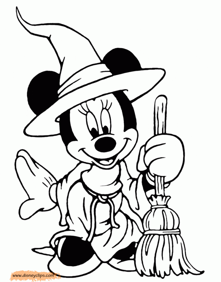Coloring Pages For Kids Halloween Disney