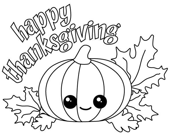 Thanksgiving Pumpkin Thanksgiving Fall Coloring Pages