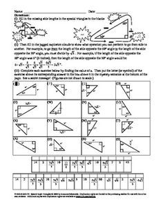 Practice Worksheet Right Triangle Trigonometry Answer Key