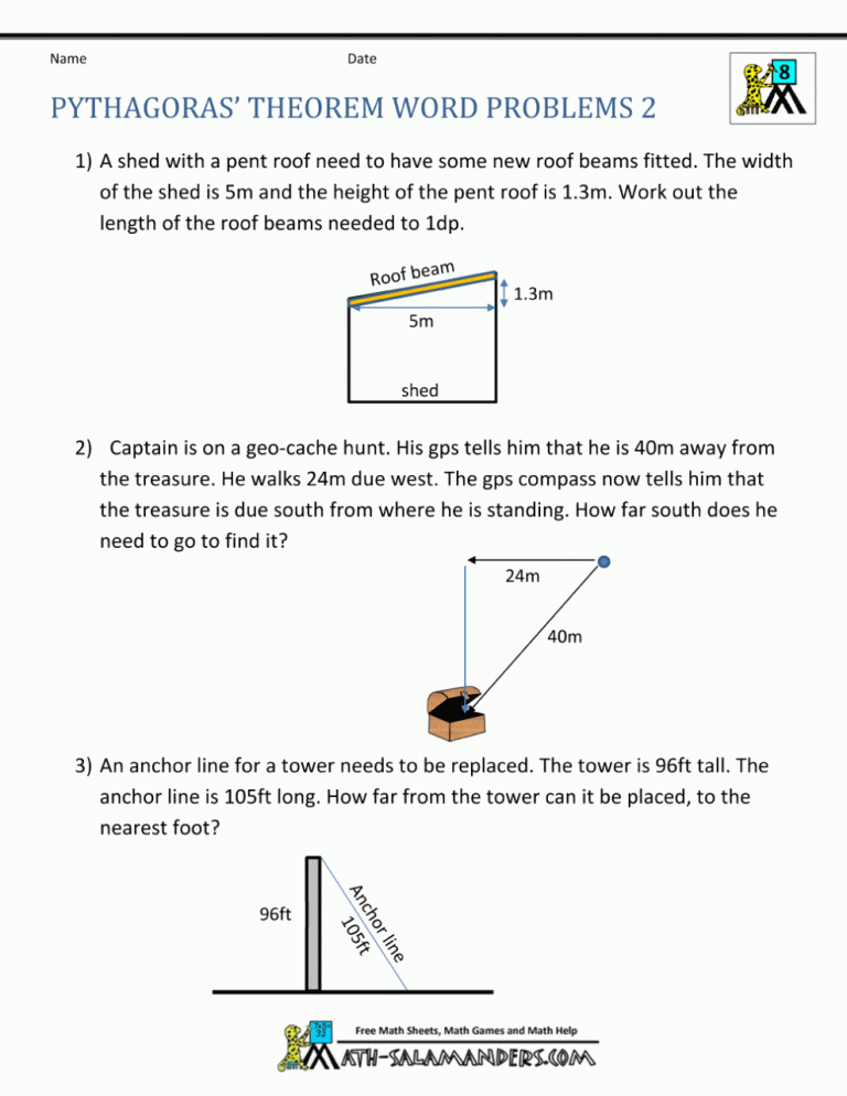 Right Triangle Trigonometry Word Problems Worksheet With Answers Pdf