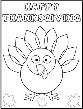 Printable Thanksgiving Coloring Pages For Toddlers