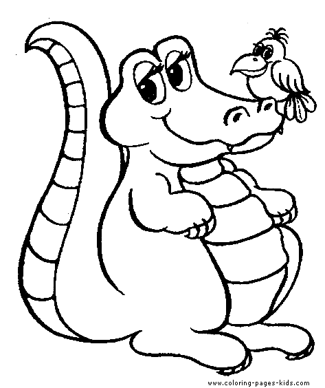 Crocodile Coloring For Kids
