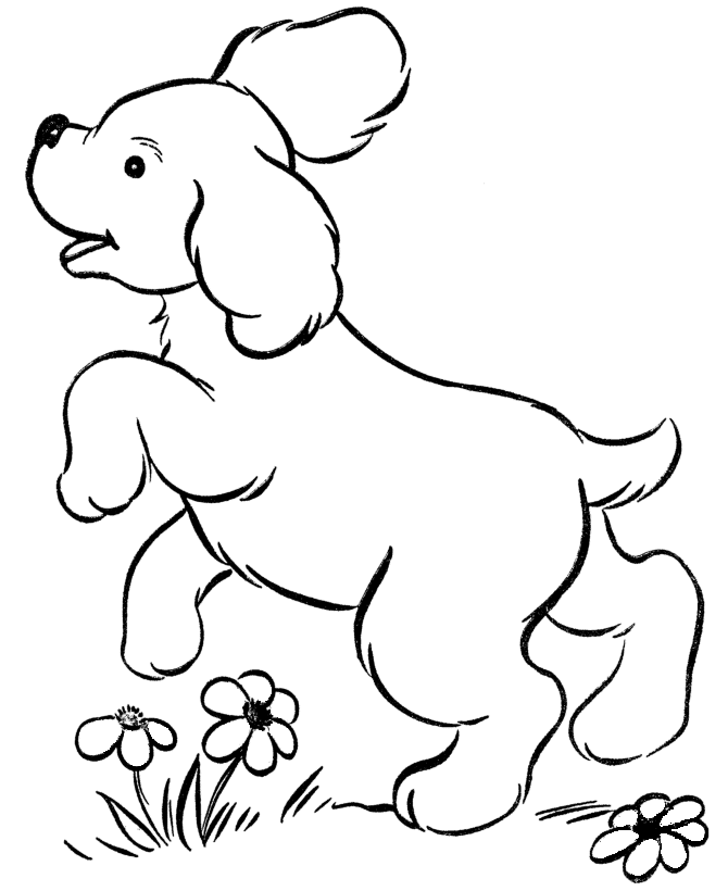 Coloring Pictures For Kids Dogs
