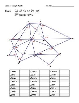 Triangle Sum Theorem Worksheet Answers Pdf