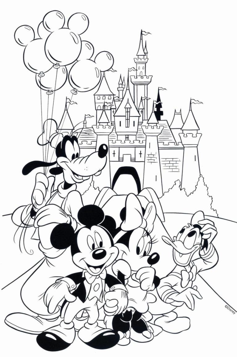 Printable Coloring Pages Disney Pdf