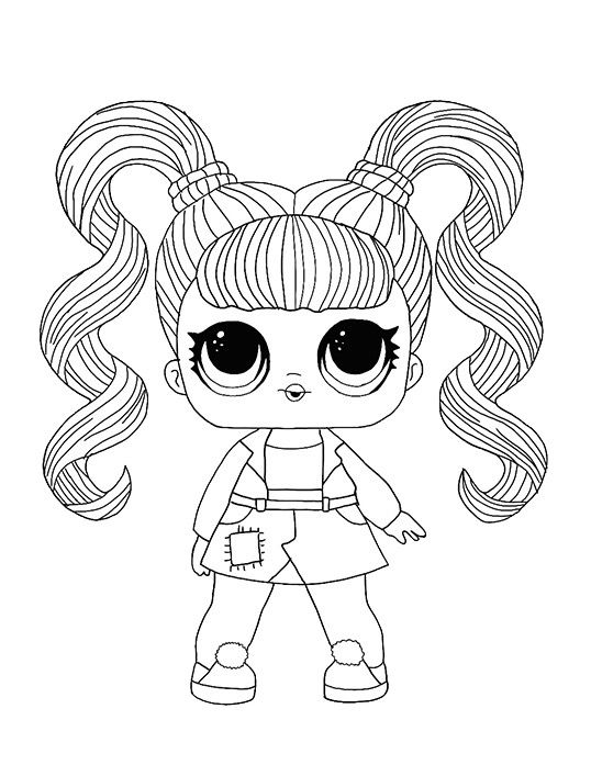 Lol Coloring Pages Omg Dolls