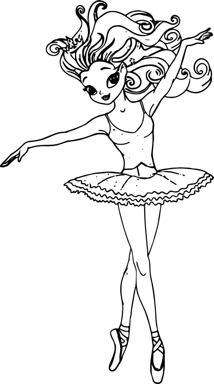 Ballerina Coloring Picture