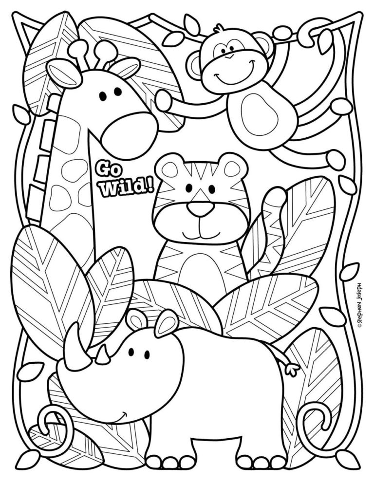 Zoo Coloring Pages Pdf