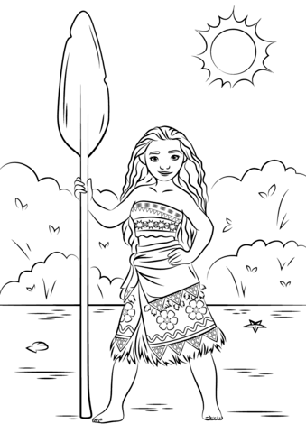Disney Moana Coloring Pages Printable
