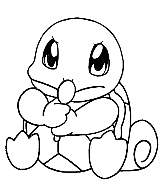 Pokemon Coloring Pages Squirtle Squad