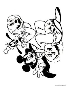 Stitch Disney Halloween Coloring Pages