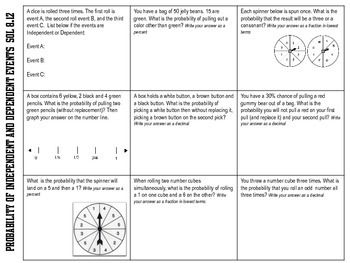 Independent And Dependent Events Worksheet Answers Pdf