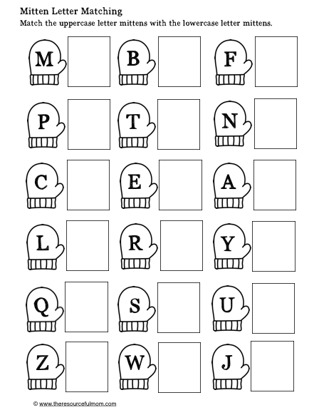 Identification Alphabet Matching Worksheets Pdf